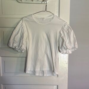 ALC White Puff Sleeve Top